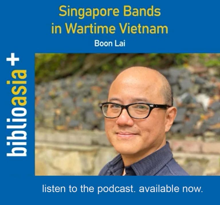 visual of Boon Lai talking about Singapore Bands in Wartime Vietnam